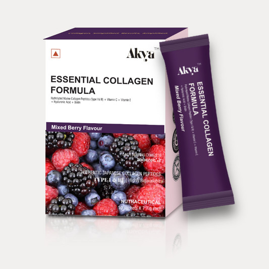 Akya Essential Collagen Formula  mixed berry flavor 10 sachets