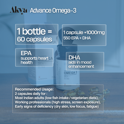Advance Omega-3 | for Mind, Heart & Skin