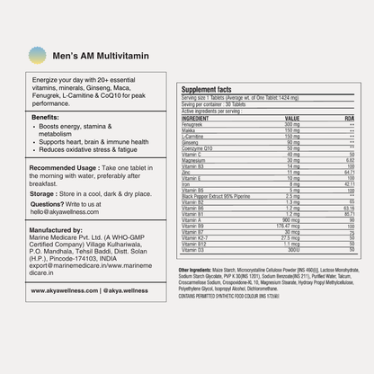 Men’s Daily Multivitamin | AM & PM Formula