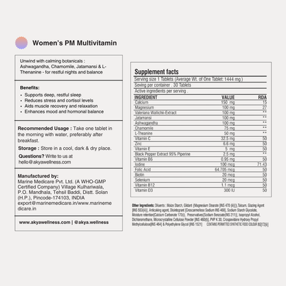 Women's Daily Multivitamin | AM-PM Formula