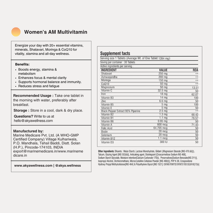 Women's Daily Multivitamin | AM-PM Formula